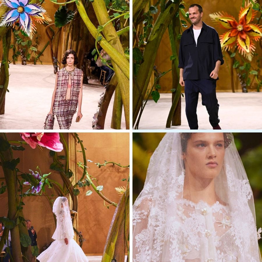 Wedding and hot couture by Chanel runway