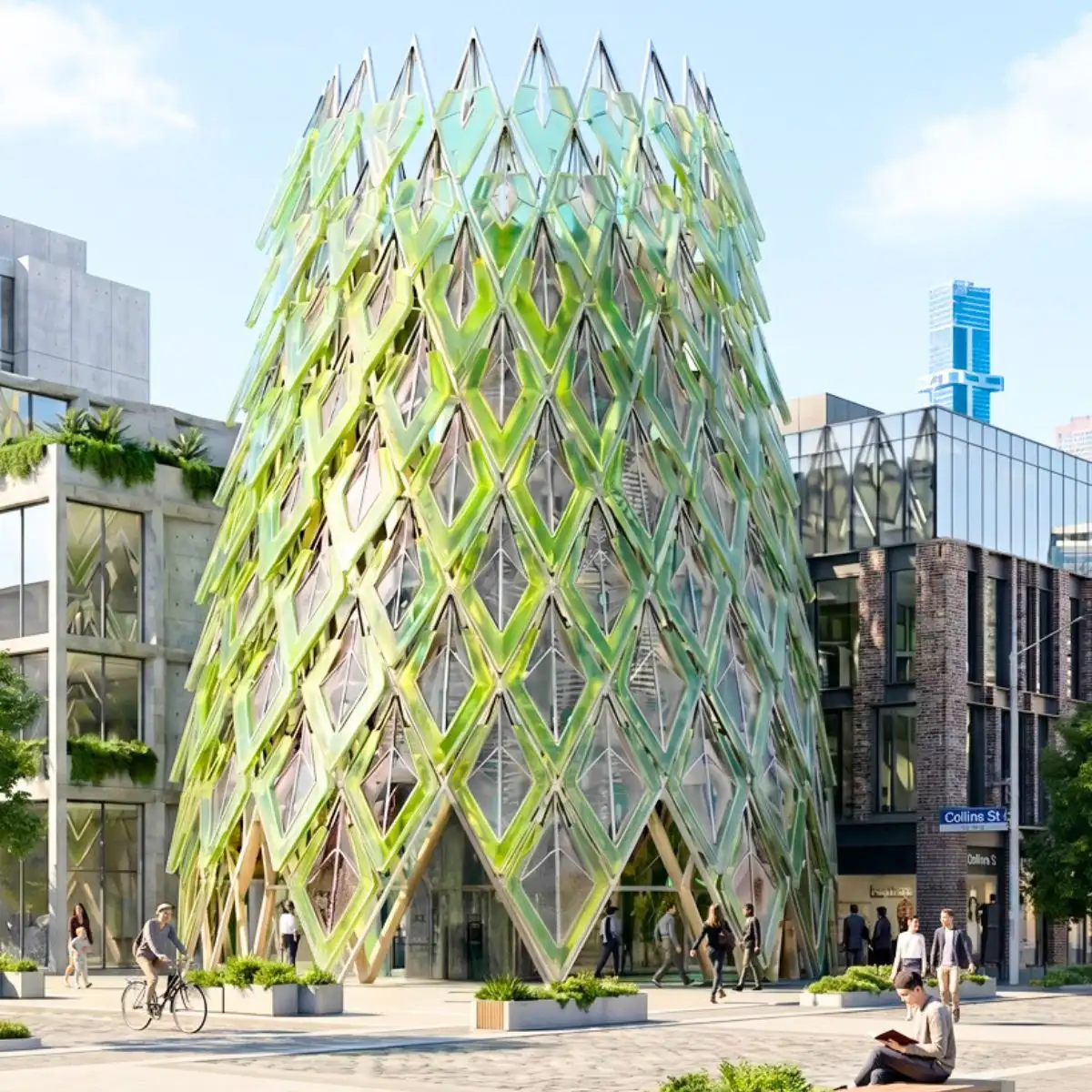 Algae bio facade