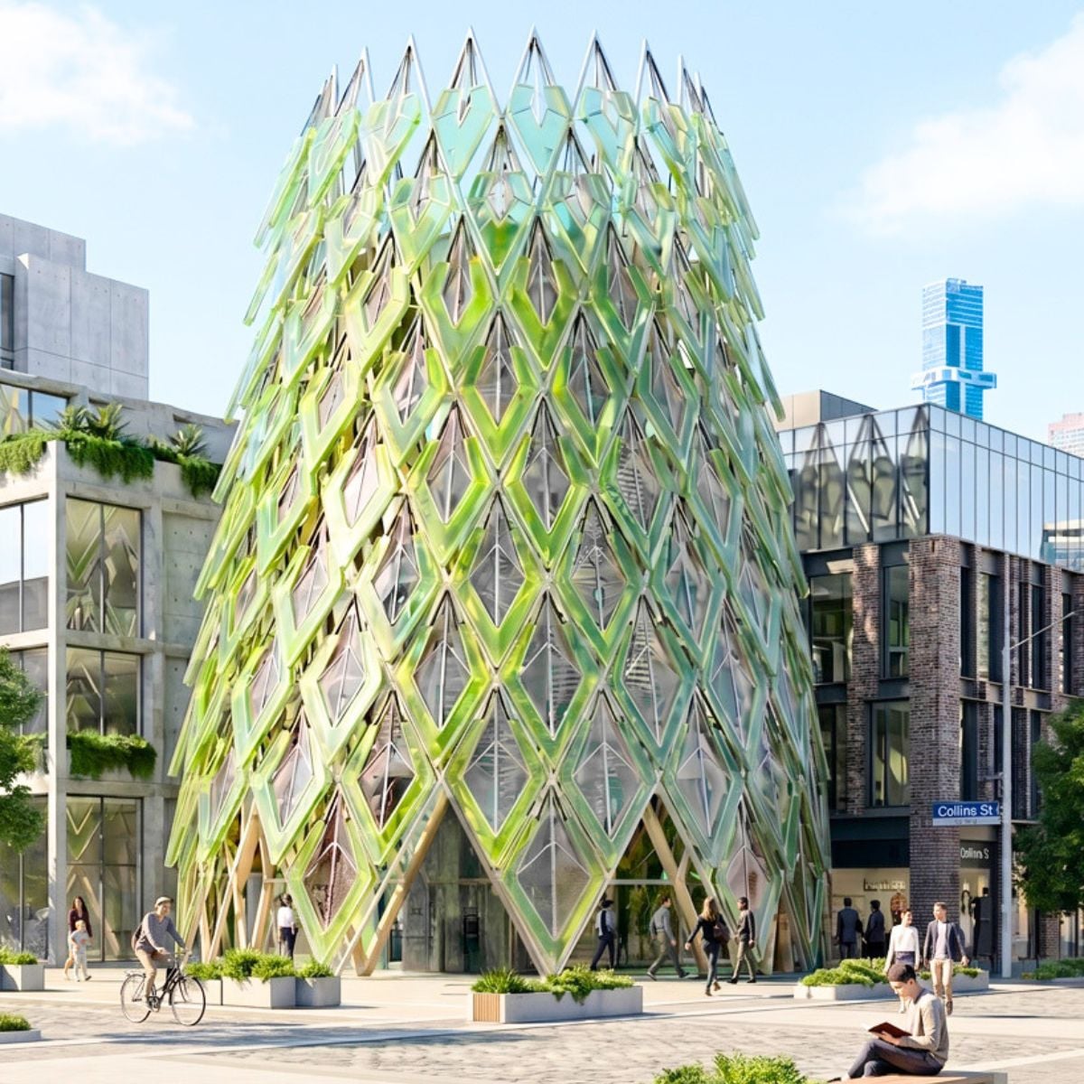 Uau studio algae facade