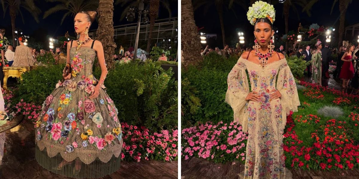 More floral couture by Dolce and Gabanna
