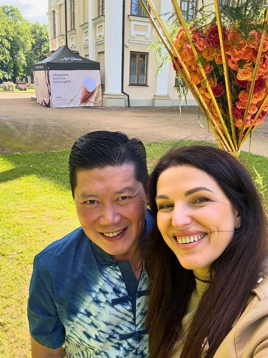 Harijanto Setiawan and Kristina Rimiene in Lithuania for Rose Festival