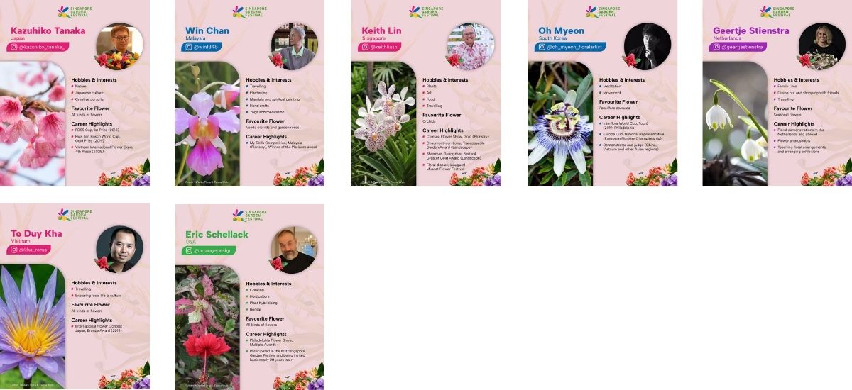 Seven Competitors Floral Windows to the World Singapore Garden Festival 2026