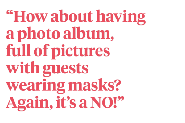 Alina Neacsa (Romania) about Weddings with Masks Quote
