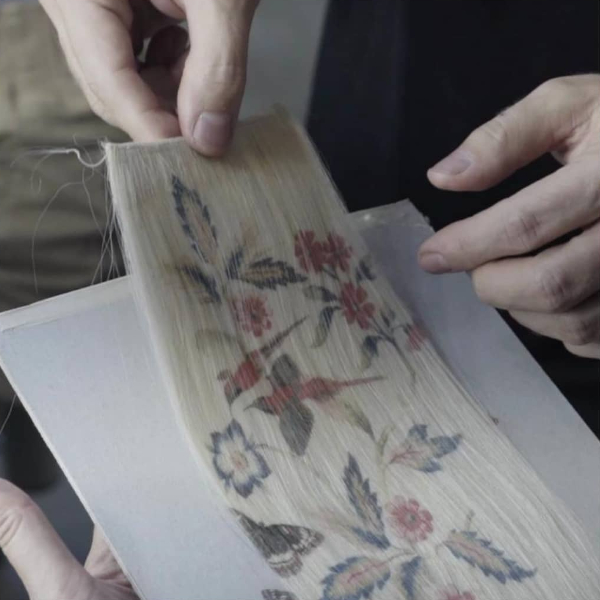 Process of printing floral motifs by Alexis Ferrer on Thursd