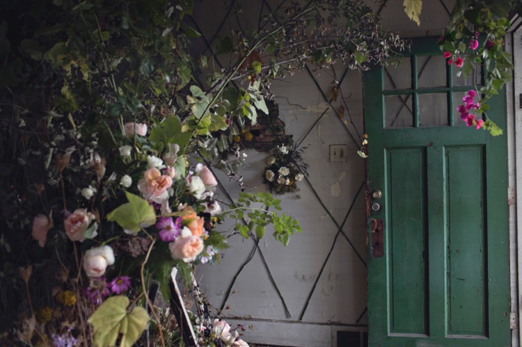 How a Flower Farm Blooms From an Abandoned House - Lisa Waud on thursd - Heather Saunders Photography - indoor floral shot