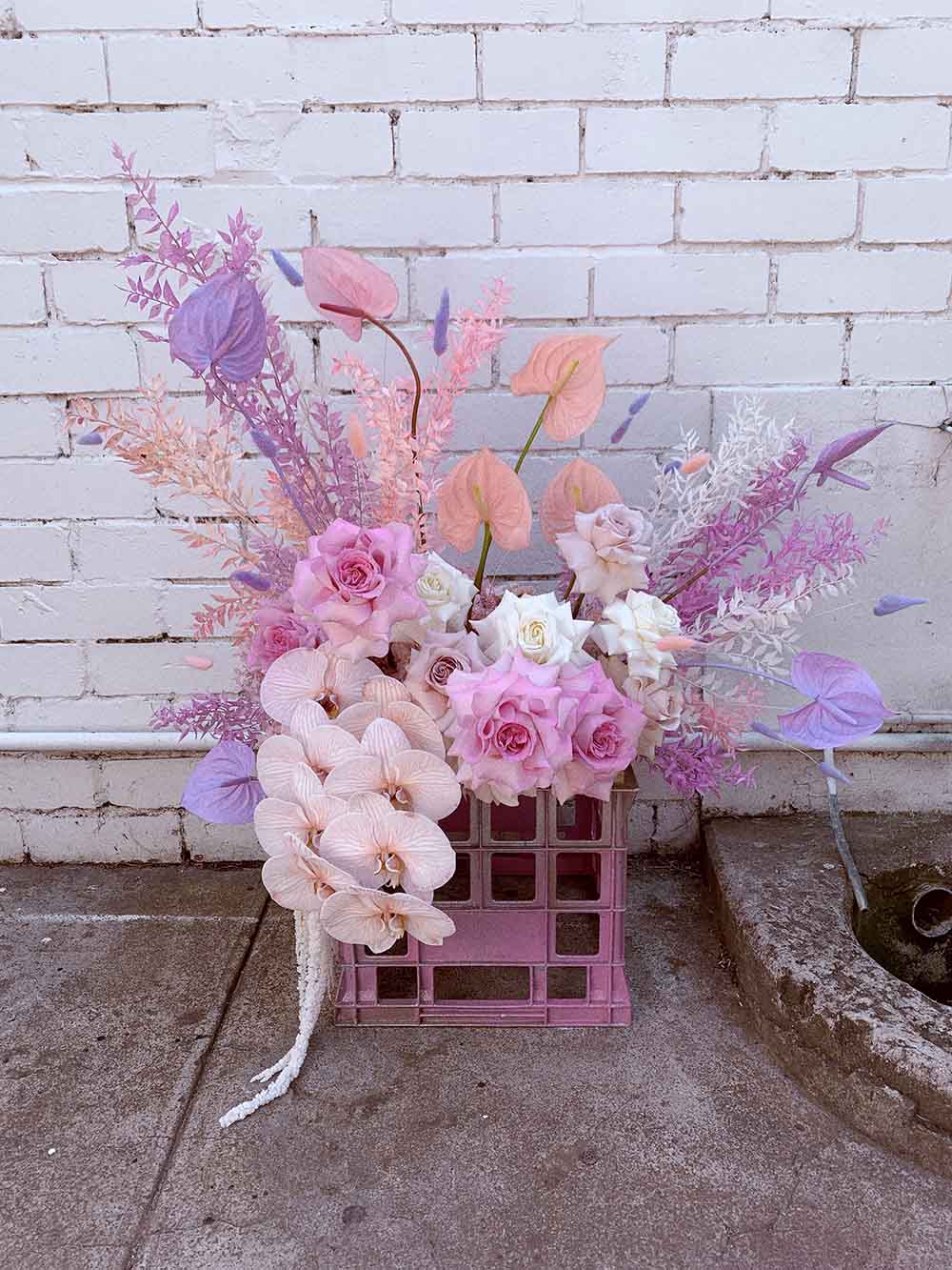 Brett Mathew John Designer exclusive interview lilac flowers on Thursd