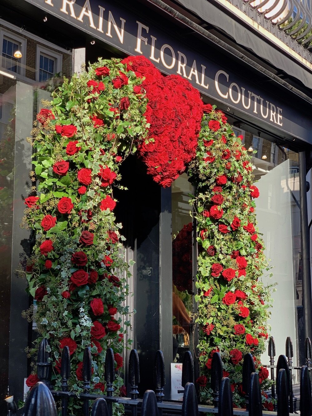 Neill Strain Floral Couture Introduces the New Collection of Valentine’s Day Flowers - entrance arch of red roses on thursd