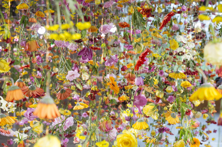 Spring Garden Installation Features 30,000 Flowers Suspended in Mid-Air007