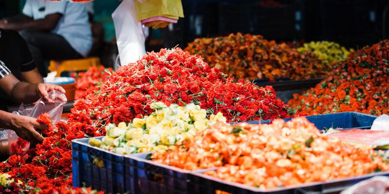 Flower markets in India