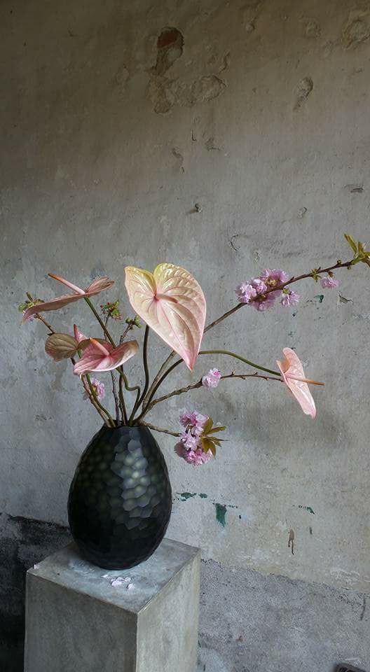 Artistic Anthuriums in a design by Peter van de Velde