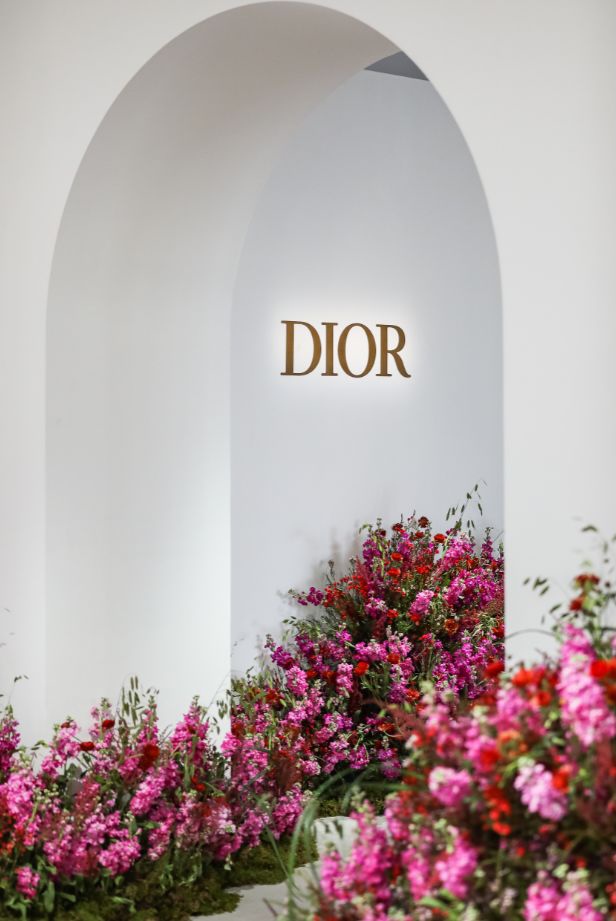Inside the Blooming Mind of a Floral Fashion Icon - christian dior - dior and pink flowers - on thursd