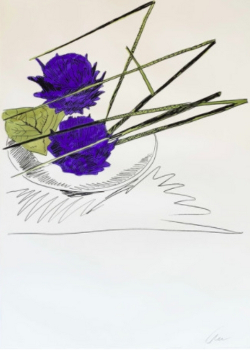 Andy Warhol's Fascination With Line Drawings and Flowers011