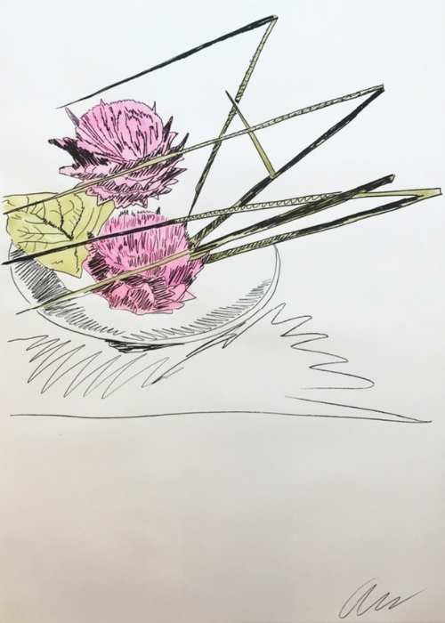 Andy Warhol's Fascination With Line Drawings and Flowers006008