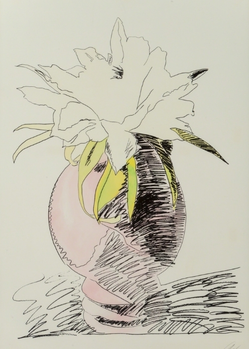 Andy Warhol's Fascination With Line Drawings and Flowers013