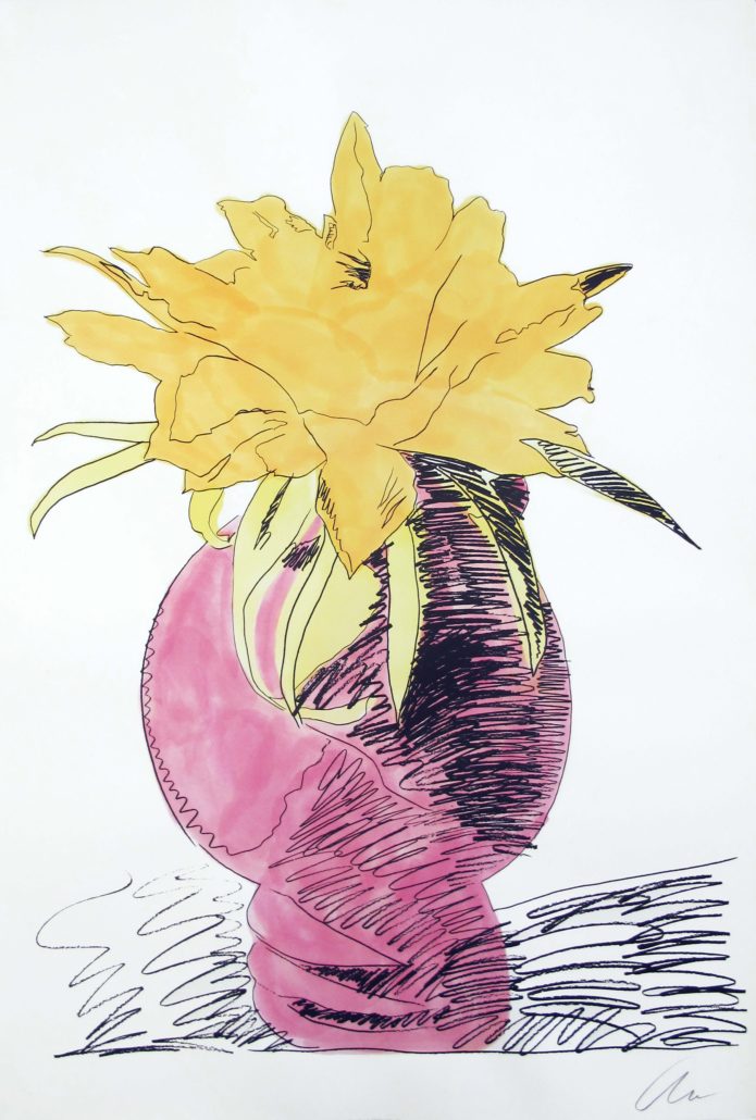 Andy Warhol's Fascination With Line Drawings and Flowers005