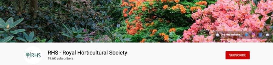 Youtube RHS Royal Horticultural Society - on Thursd