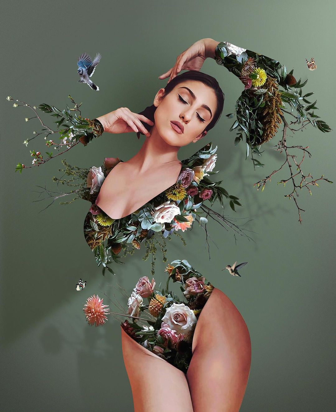 Nature Blooms From the Human Body in the Digital Collages of Charles Bentley006