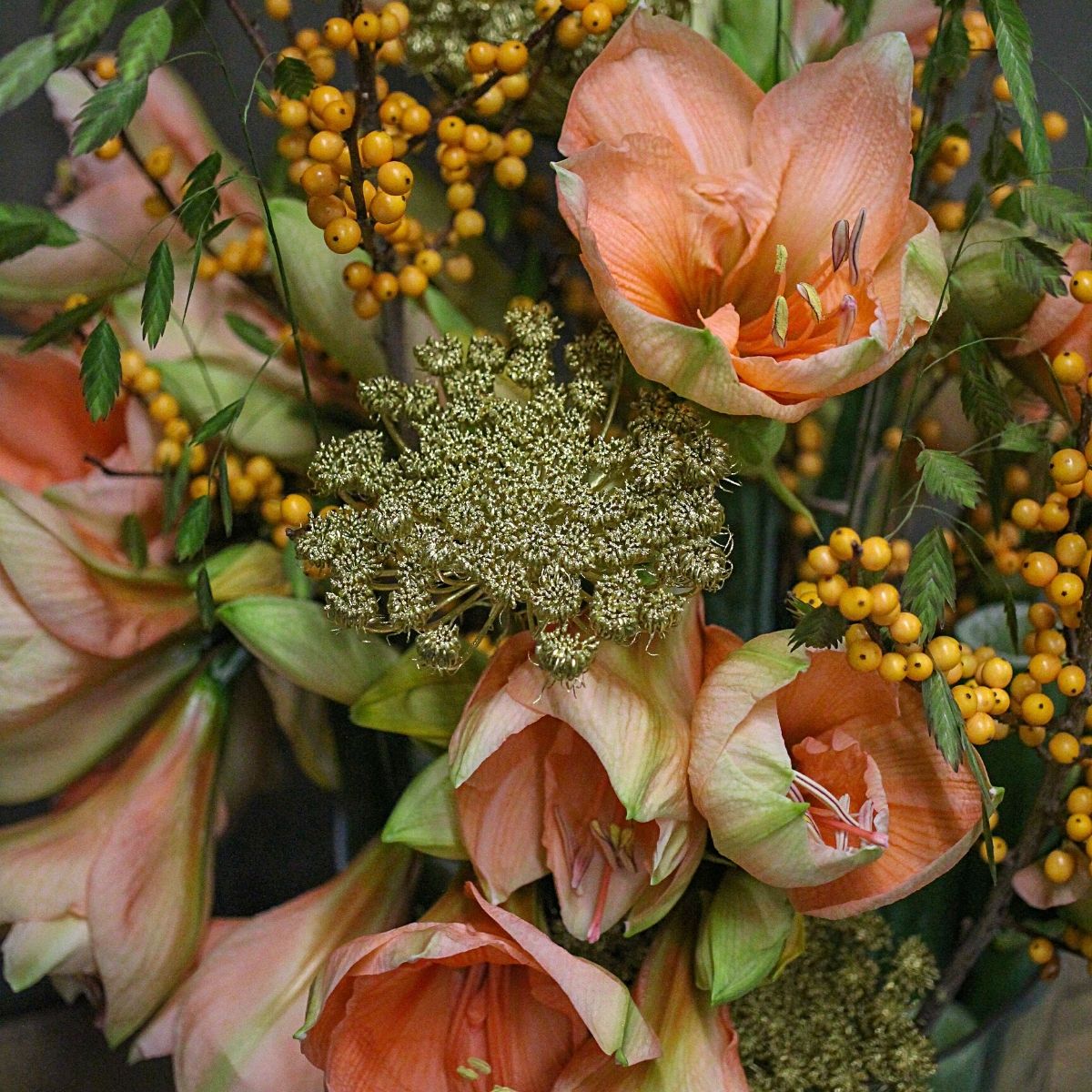 Amaryllis Rilona in design by floral designer Tiffany van Lenten 2 - on Thursd.