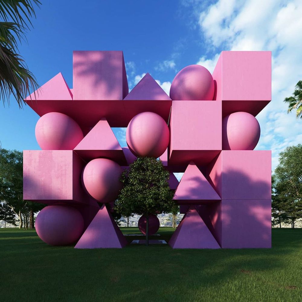 Pink Sets the Tone in the Immersive Installations by Cyril Lancelin006
