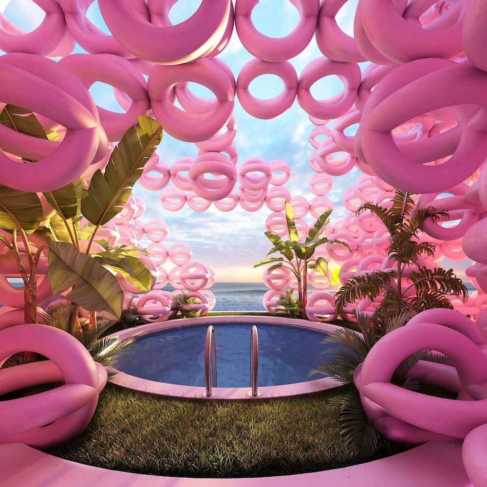 Pink Sets the Tone in the Immersive Installations by Cyril Lancelin004