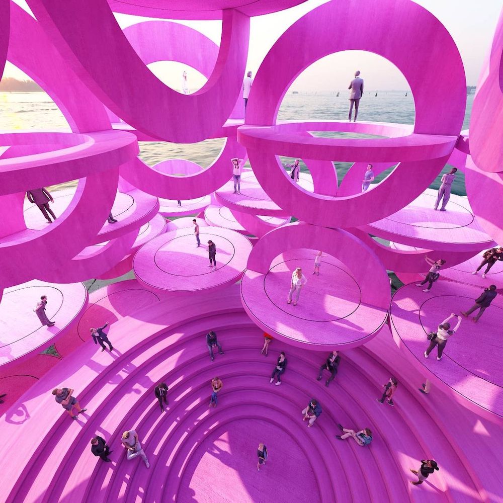 Pink Sets the Tone in the Immersive Installations by Cyril Lancelin011
