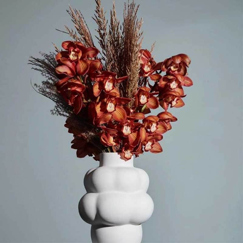 cymbidium orchid brown product blog on Thursd vase