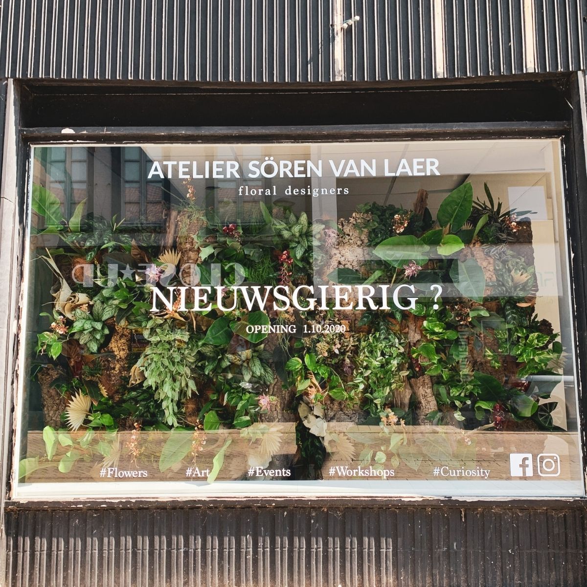 Pop-up from Sören Van Laer and Aymeric Chaouche with Insta Decorum Plant Wall to Attract 8 on Thursd