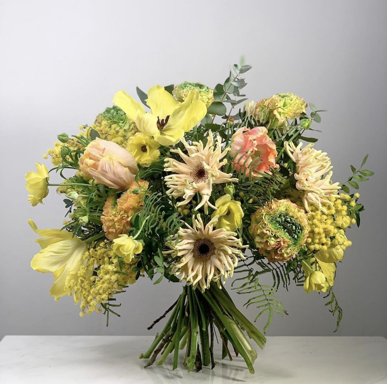 8 Levels of Harmony in Floral Design - Dmitry Turcan - yellow bouquet
