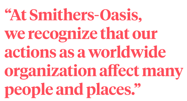 Smithers-Oasis Commitment to Sustainability
