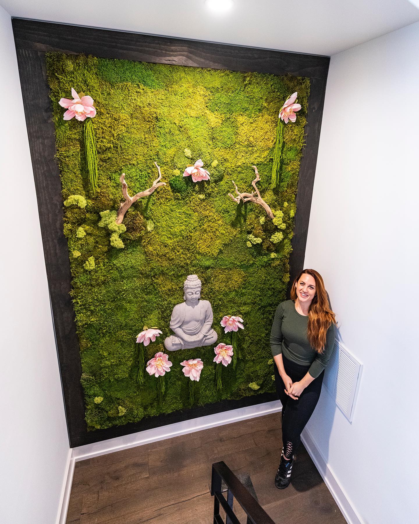 Preserved Moss Walls by Kate the Earthling Buddha Wall