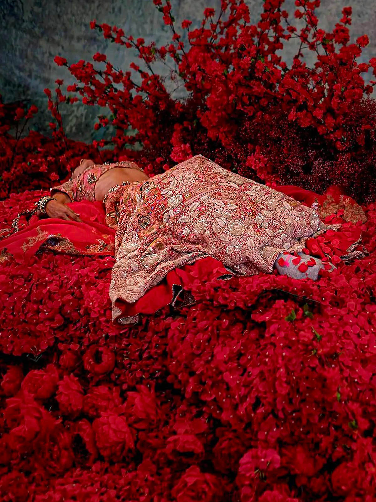 Anamika Khanna's Metamorphosis of a Dreamland in Intense Red 07