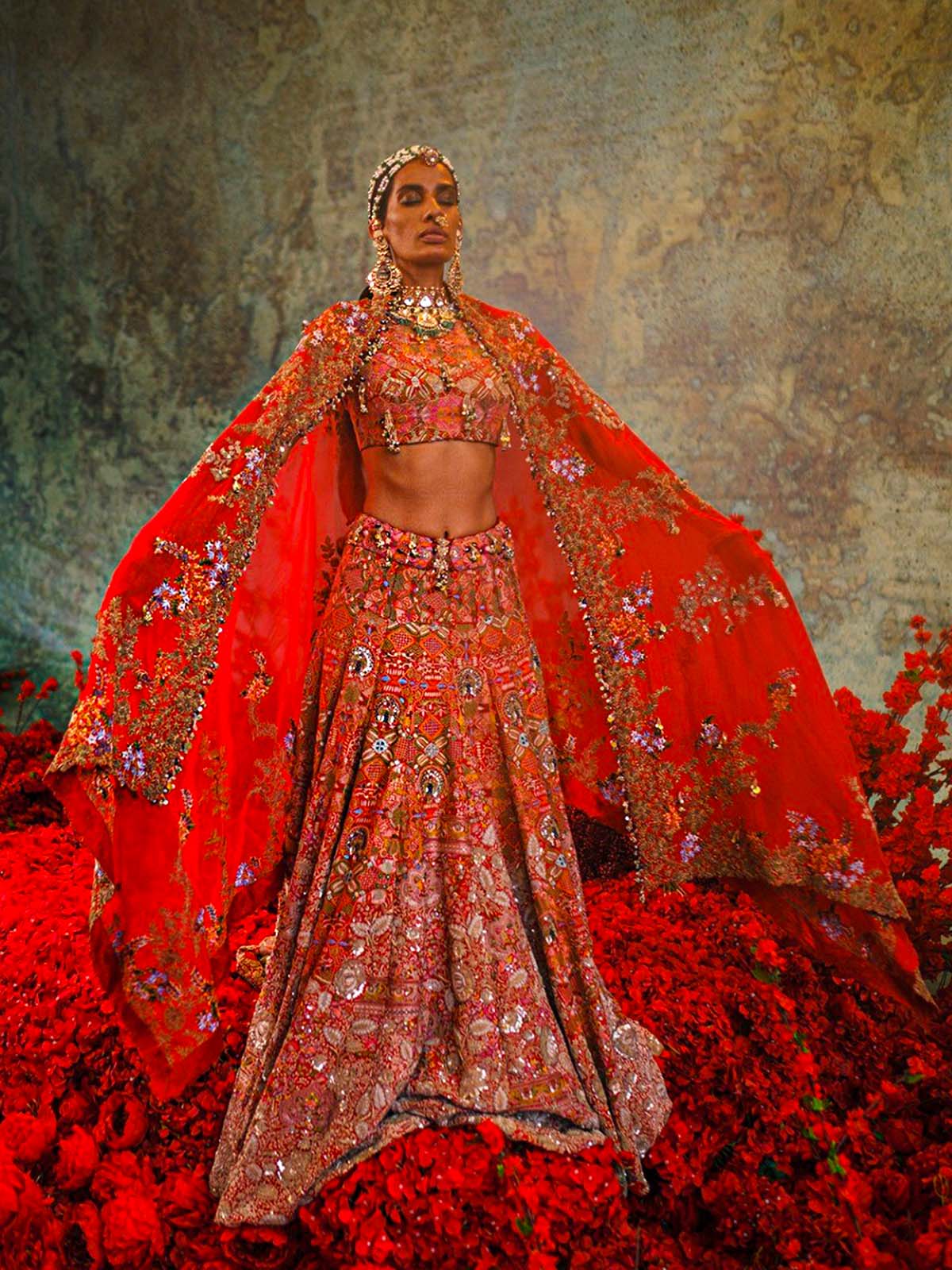 Anamika Khanna's Metamorphosis of a Dreamland in Intense Red 04