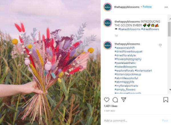 The happy blossoms post - The Dried Flower Instagram Community on thursd