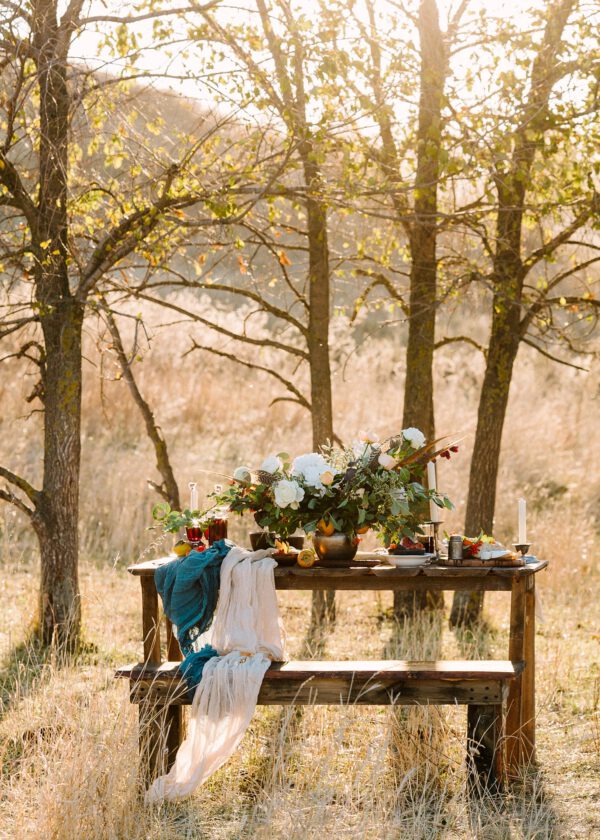 A Group for All the Visionaries in the Floral Industry - we love florists - floral arrangement on table in forest