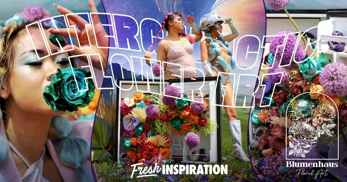 Out-of-This-World Intergalactic Flower Art by Blumenhaus Denver