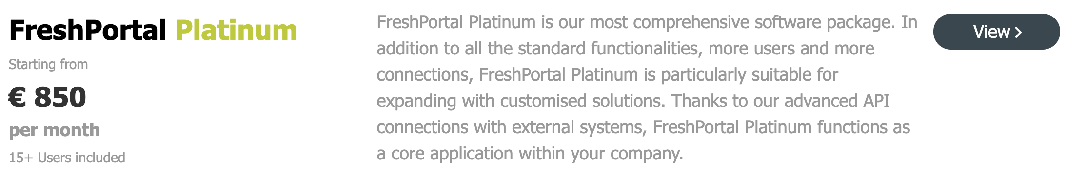 FreshPortal on Thursd. - Platinum 