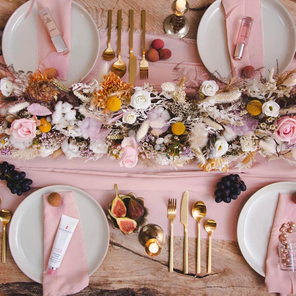 Florist LK Verdant Puts a Luxury Stamp on Intimate Weddings During the Pandemic Flower Tablescape