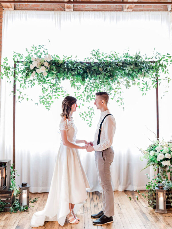 Floral foam free Wedding arch