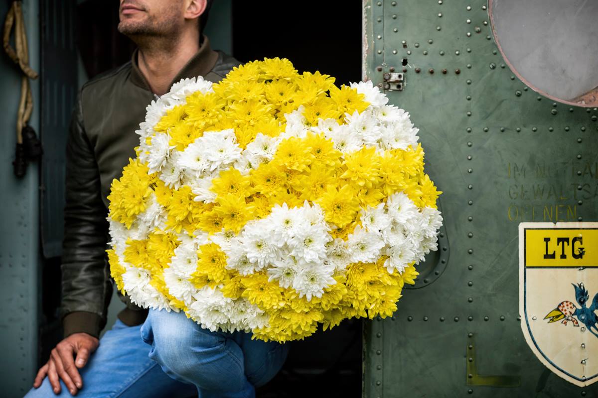The Edgy Branding of the Pina Colada Chrysanthemum photoshoot