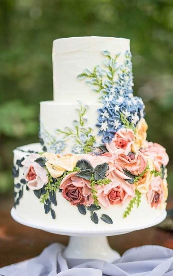 Floral Cakes That Are Too Pretty to Eat Painted Cake