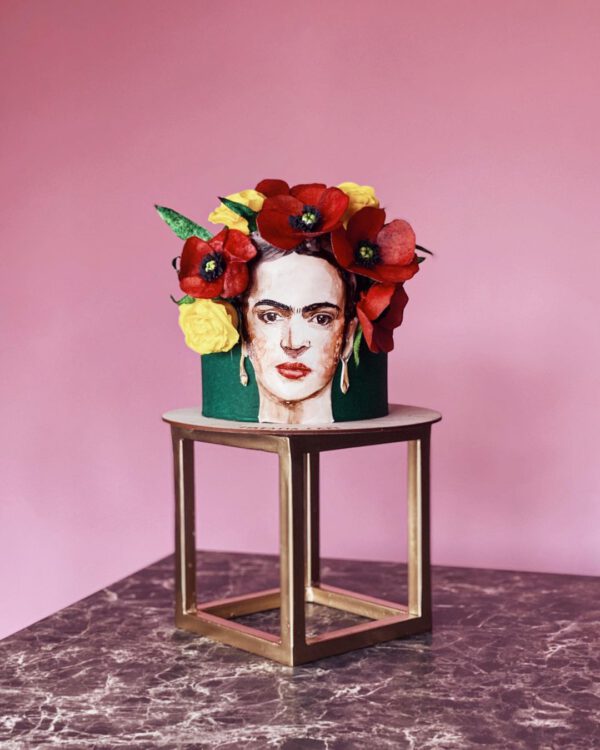 Floral Cakes That Are Too Pretty to Eat Portrait Cake Frida Kahlo