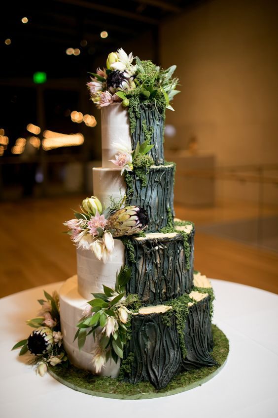 Floral Cakes That Are Too Pretty to Eat Rustic Wedding Cake