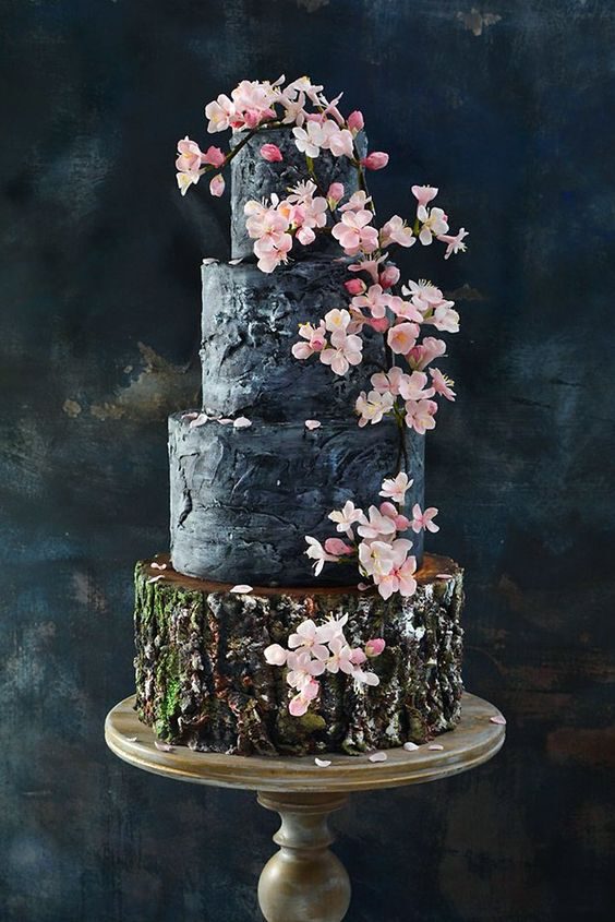 Floral Cakes That Are Too Pretty to Eat Woodland Wedding Cake