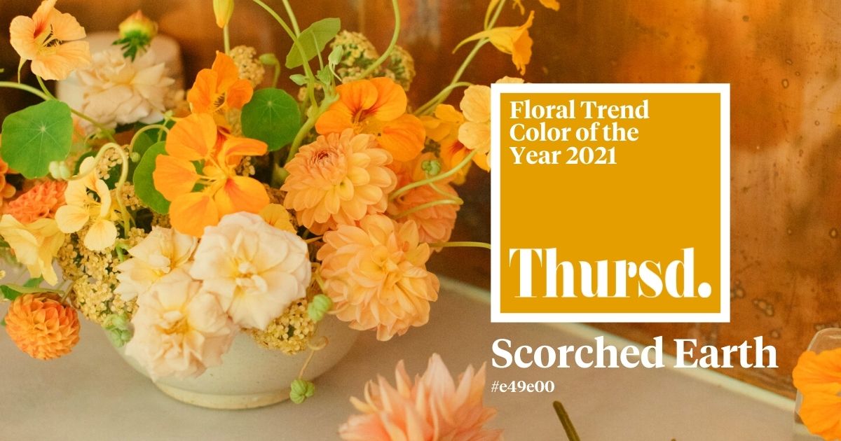 Scorched Earth - Floral Trend color of the Year 2021- Header La Musa
