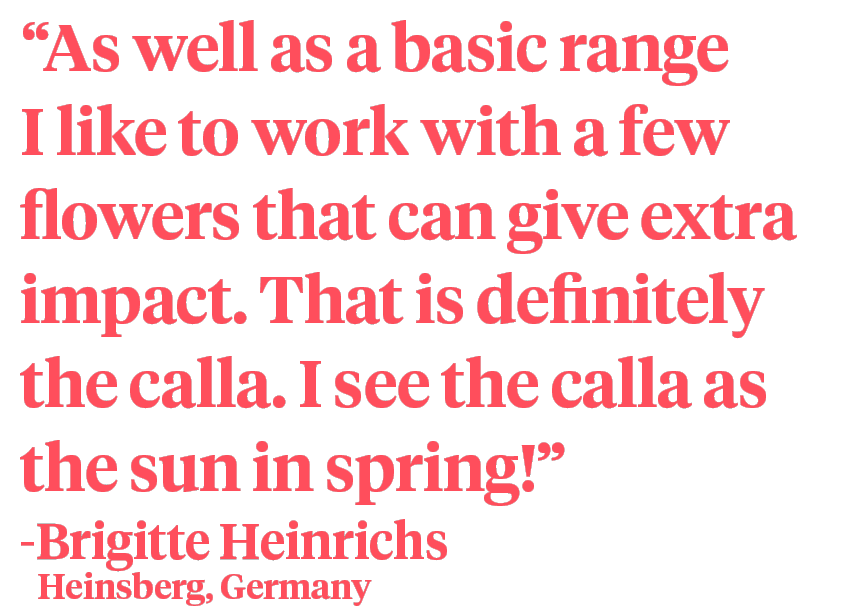 Playing and Designing With the Stylish Calla - Designer -Brigitte Heinrichs