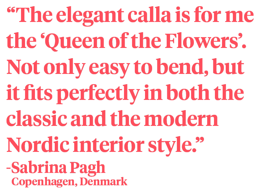 Playing and Designing With the Stylish Calla - Designer Sabrina Pagh