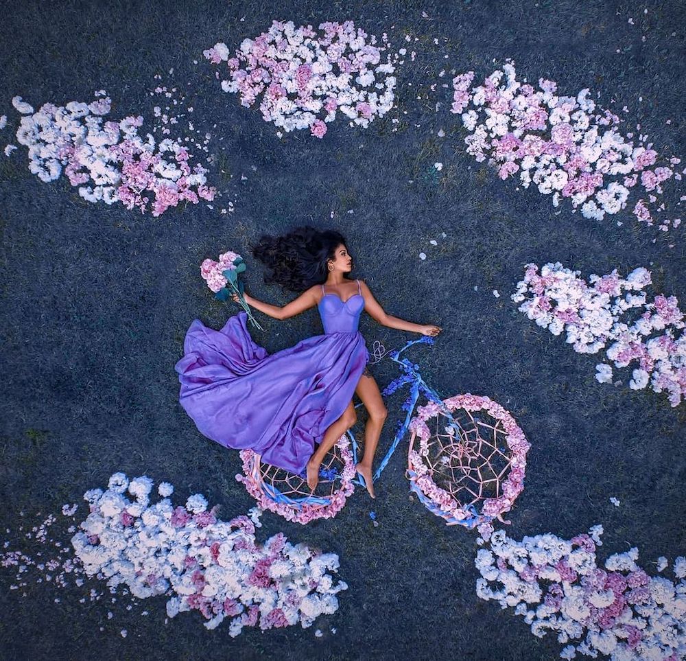 Fairytale Drone Photoshoots Feature Some of Our Favorite Flowers Floral Photography