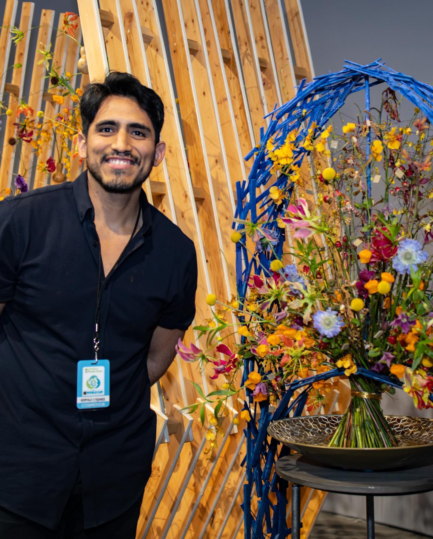 Leopoldo Gómez at Floral Design World Cup Philadelphia 2019 - on Thursd