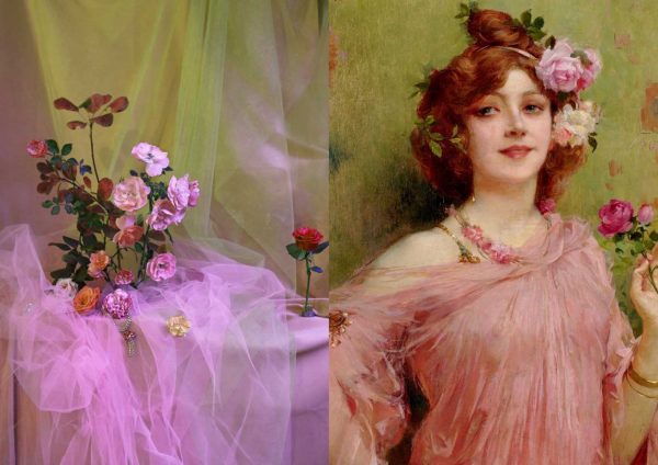 Flower interpretations by Harriet Parry article on Thursd painting