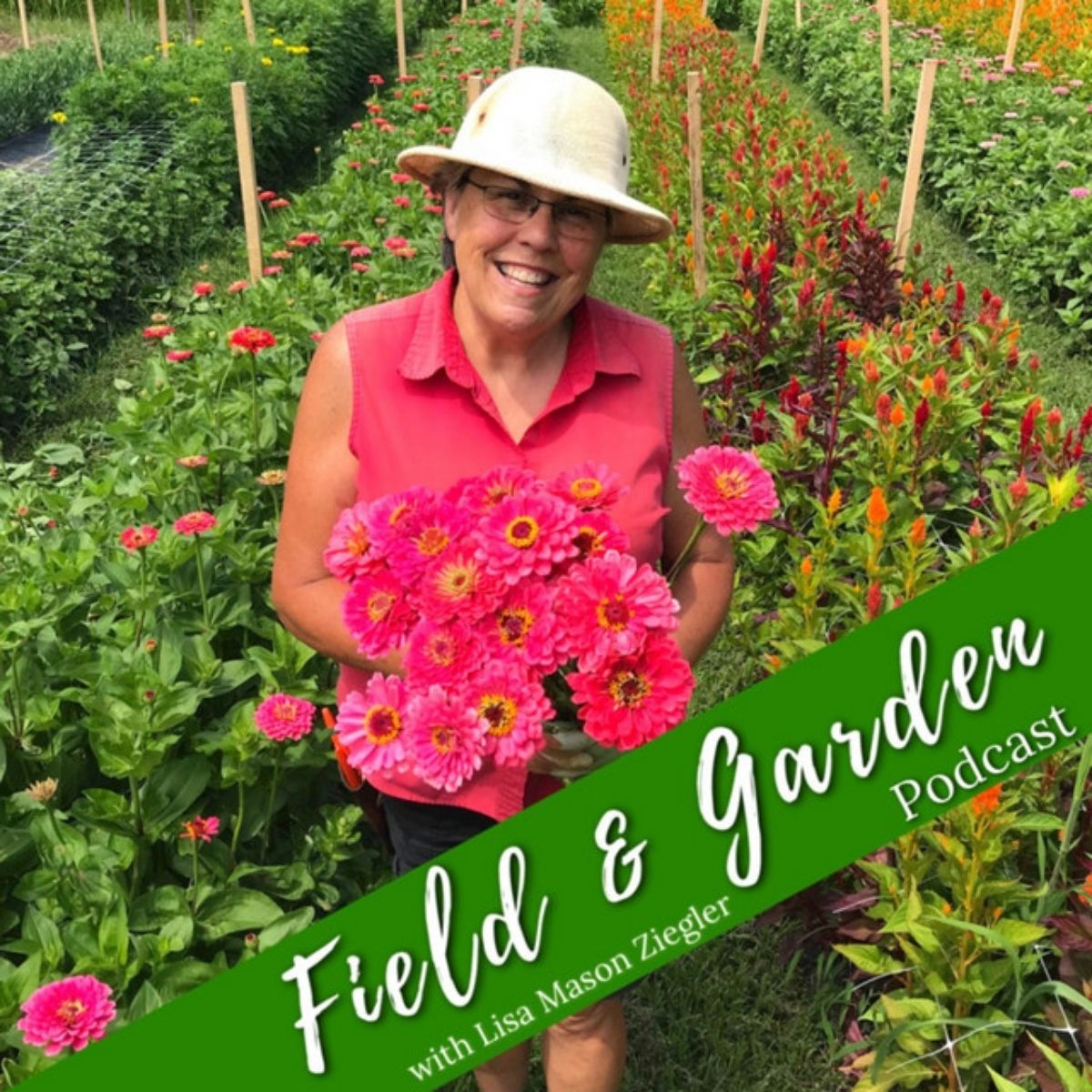 Lisa mason ziegler standing in a flower field - on thursd